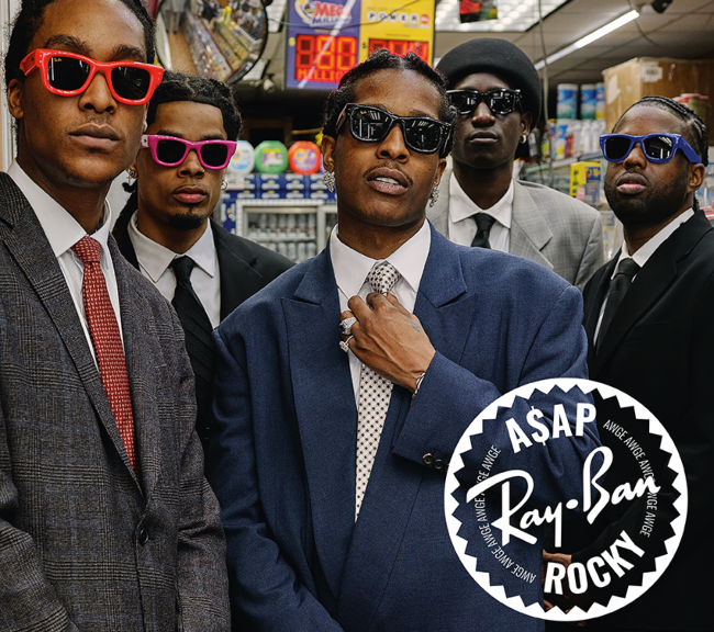 A$AP Rocky VE Ray-Ban’den Wayfarer Puffer Modeli A$AP Rocky VE Ray-Ban’den Wayfarer Puffer Modeli