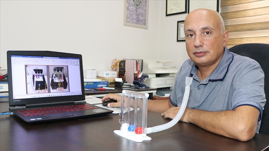 Solunum egzersiz cihazını dijitale dönüştürüp patent aldı