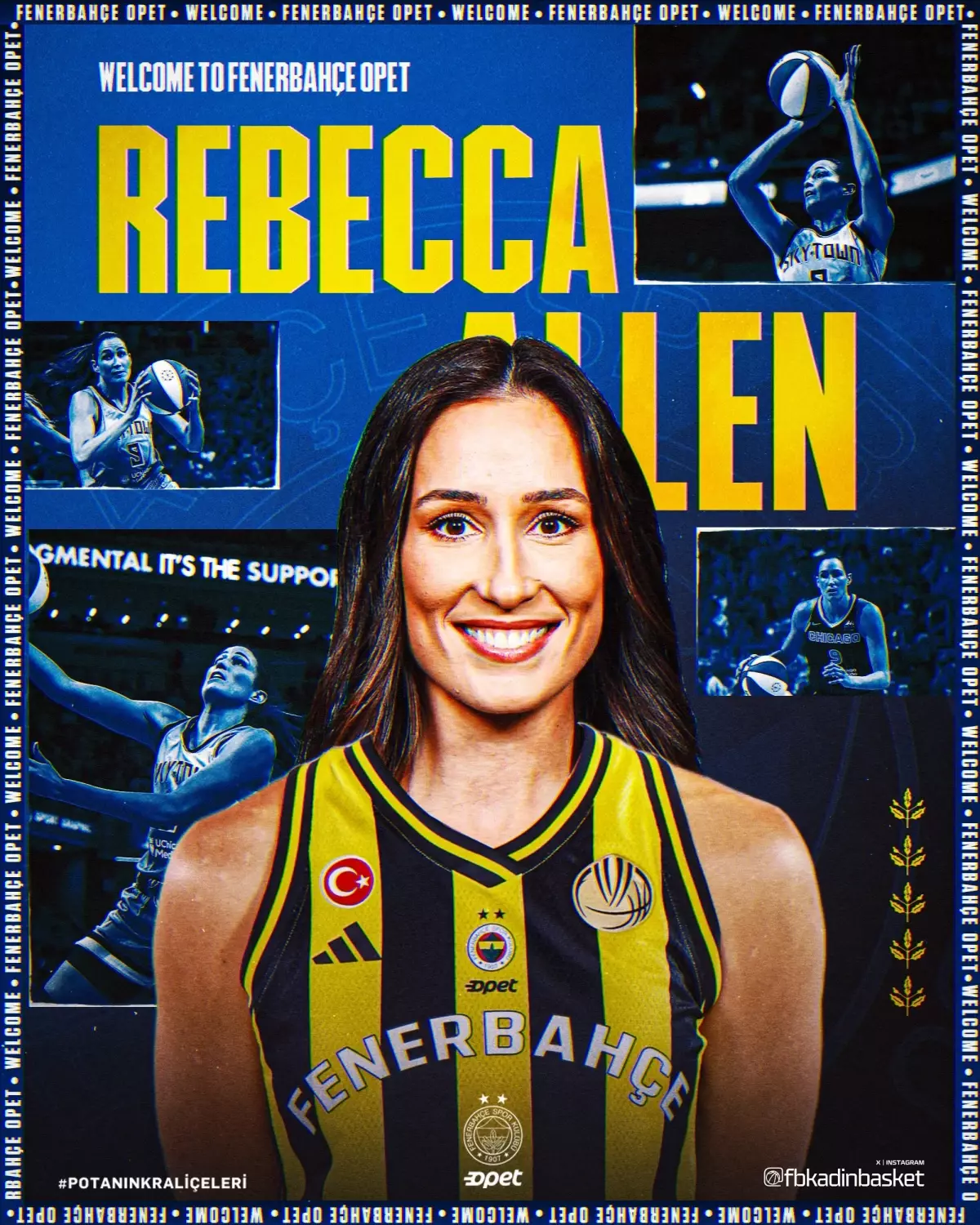 Fenerbahçe Opet Kadın Basketbol Takımı, Avustralyalı Yıldız Rebecca Allen ile Anlaştı