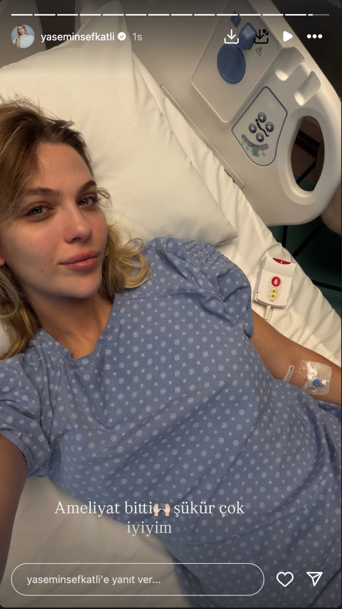 Yasemin Şefkatli ameliyat oldu! Hastane odasından paylaşım var Yasemin Şefkatli ameliyat oldu! Hastane odasından paylaşım var