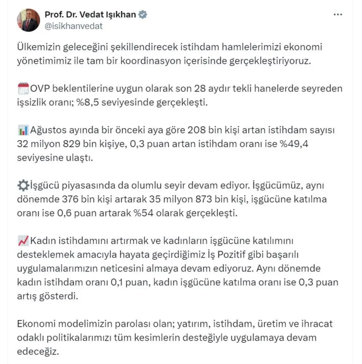 Kadın İstihdamında Artış: Ağustos 2025 Verileri Açıklandı