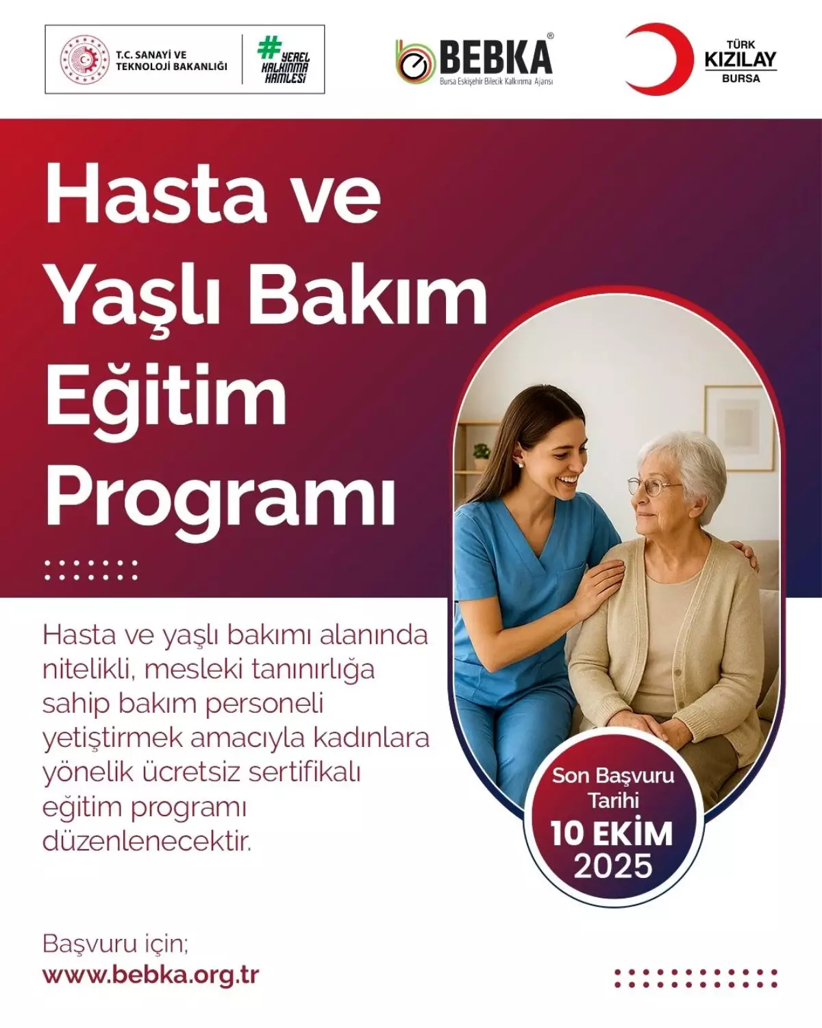 Kadınların İstihdamını Artıracak ‘Hasta ve Yaşlı Bakım Eğitimi’ Başvuruları Açıldı Kadınların İstihdamını Artıracak ‘Hasta ve Yaşlı Bakım Eğitimi’ Başvuruları Açıldı