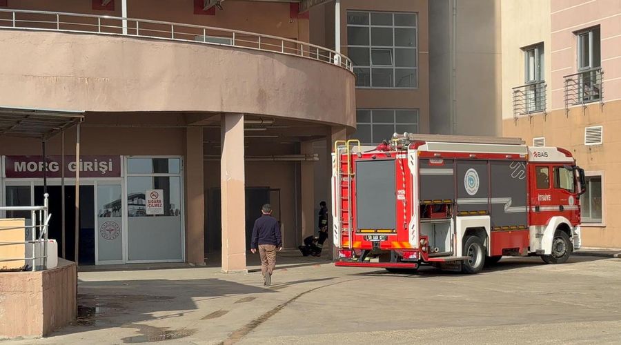 Hastane bahçesinde korkutan patlama