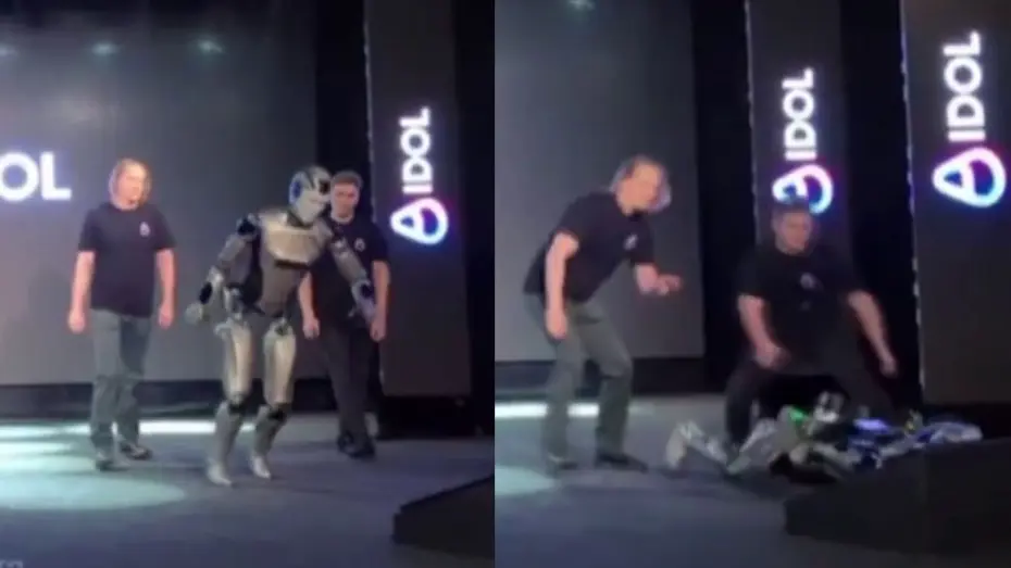Rusya’da Yapay Zekalı Robot Tanıtımda Düşerek Parçalandı