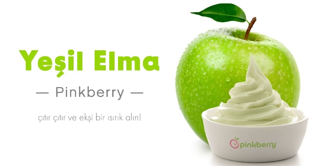 Pinkberry’den Mevsimin Taze Meyvesi Yeşil Elma Aromalı…
